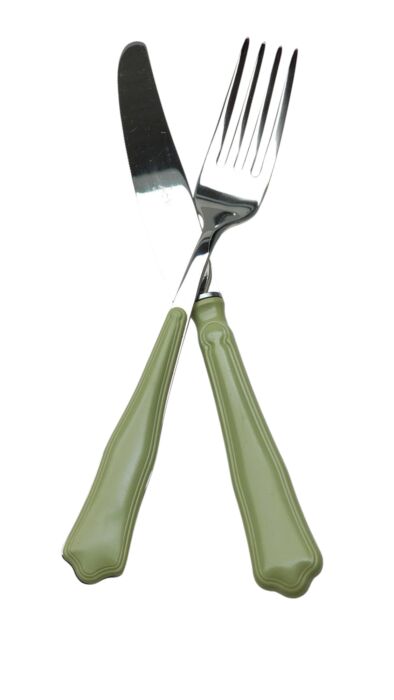 MORINOX COUVERTS OPÉRA 24 pcs. 6 PERSONNES INOX 18/10 et ABS VERT SAUGE - immagine 2