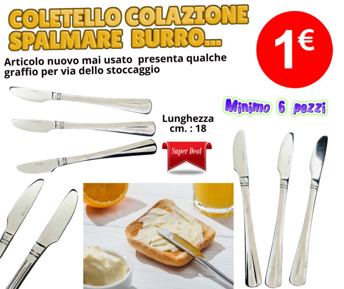 COUTEAU TARTINEUR DE BEURRE EN ACIER INOXYDABLE LONGUEUR 31 CM .