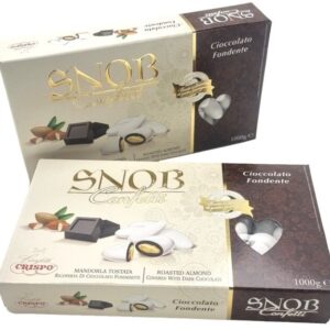 Confetti Snob Cioccolato Fondente ALLA MANDORLA 200gr
