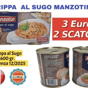 TRIPES À LA SAUCE MANZOTIN RECETTE AU PARMESAN 300 GR. X 2 - 600 GR