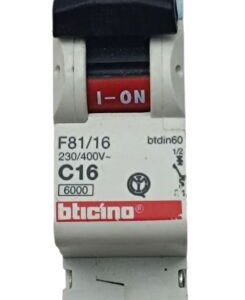 BTICINO F81/16 INTERRUTTORE MAGNETOTERMICO 1P 16A