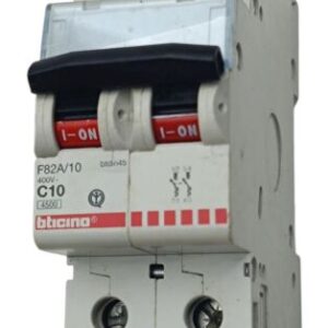 Bticino F82/10 Interruttore magnetotermico curva "C" 2P 10A P.I. 6KA 2 moduli