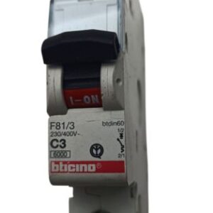 Bticino INTERRUTTORE MAGNETOTERMICO l F81/3