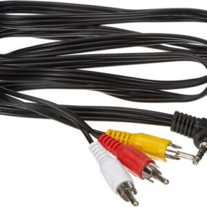 Cavo Video HQ da Jack a RCA, Lunghezza 1,5 m, Spina Jack a 4 Pin da 3,5 mm a Spina 3X RCA RCA, Cavo di Collegamento Vide