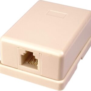 Presa per Telefono a Parete 1 x RJ11 autoadesiva, trz4