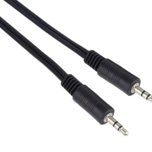 Cavo Jack 1m, Spina Jack 3,5mm, Jack Stereo Maschio-Maschio, Cavo di Collegamento Audio Cuffie Aux, per TV Cellulari MP3