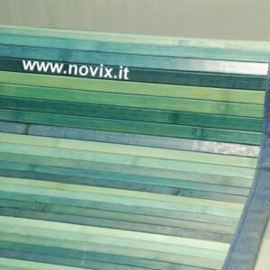 TAPPETO BAMBÙ BLU 60X280 cm.