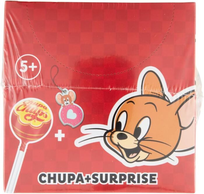 Chupa Chups Surprise Tom&Jerry, 16 Lollipop, Gusto Fragola - immagine 4