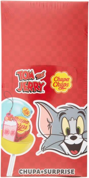 Chupa Chups Surprise Tom&Jerry, 16 Lollipop, Gusto Fragola - immagine 3