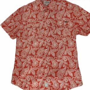 CHEMISE ROUGE À MOTIFS BLANCS TAILLE M PAR LEE COOPER