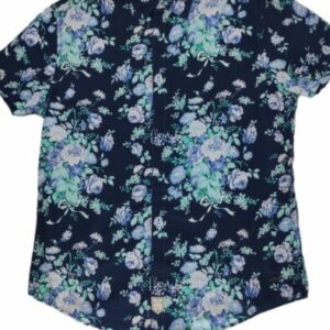 CHEMISE À FLEURS BLEU FONCÉ MANCHES COURTES TAILLE L PAR LEE COOPER