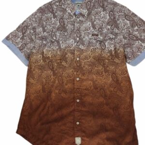 CHEMISE MARRON NUANCÉ MANCHES COURTES TAILLE S PAR LEE COOPER