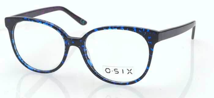 MONTATURA OCCHIALI DA VISTA DONNA BY O-SIX NERO/BLUVIOLA OV-465 VILNIUS 54 - immagine 3