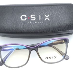 MONTATURA OCCHIALI DA VISTA DONNA BICOLORE GREY/VIOLA BY O-SIX OV-454