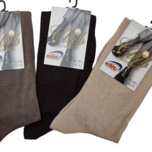 CALZINI UOMO FILO DI SCOZIA LUNGHI 3 PAIA BEIGE, MARRONE CHIARO E SCURO