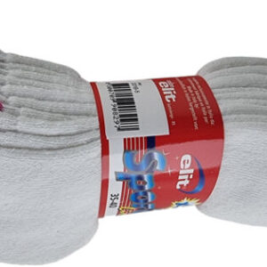 CALZINI DONNA BIANCHI PER SPORT 5 PAIA TAG. 35-40 BY ELIT MADE IN ITALY