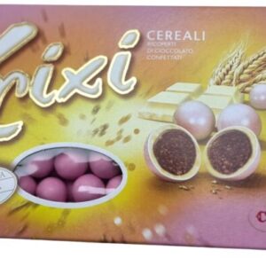 CONFETTI ROSA CEREALI RICOPERTI DI CIOCCOLATO BIANCO E CIOCCOLATO AL LATTE BY KRIXI CRISPO 200GR