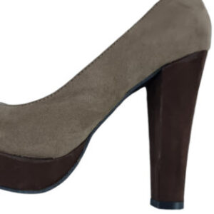 SCARPE DONNA DECOLTE TACCO ALTO MARRONE BEIGE TAG.37 BY CONBIPEL MADE IN ITALY