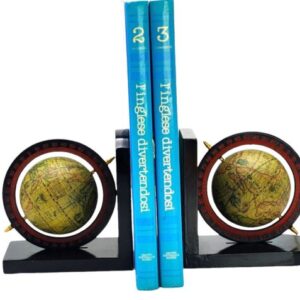 Set 2x fermalibri mappamondo antico