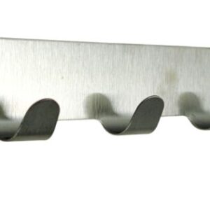 GANCI APPENDITUTTO IN ACCIAIO INOX AUTOADESIVO 16 CM.