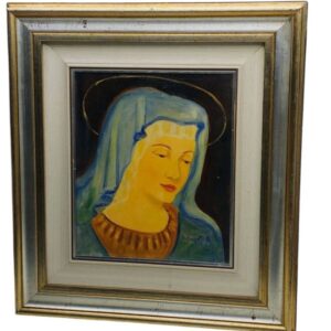 DIPINTO OLIO SU TELA LA MADONNA BY RESIGOTTI