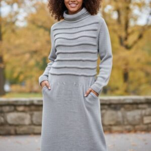 MAGLIONE DI LANA ABITO DA DONNA
