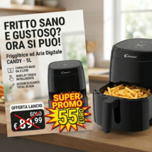 Friggitrice ad Aria Nera 5 L Candy