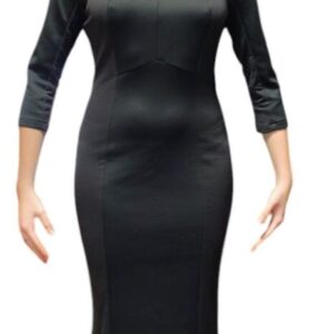 black three-quarter sleeve dress by original marines