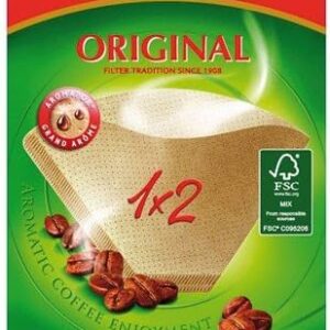 Sacchetti filtro caffè originali  Melitta 1x2 marrone naturale 80  pezzi
