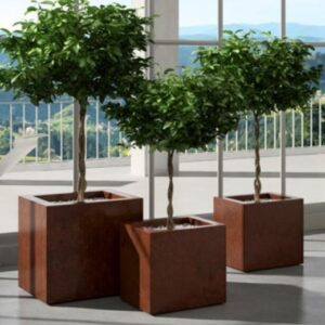 VASO CON RUOTE KUBE GLOSS CM.30