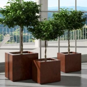 VASO CON RUOTE KUBE GLOSS CM.50