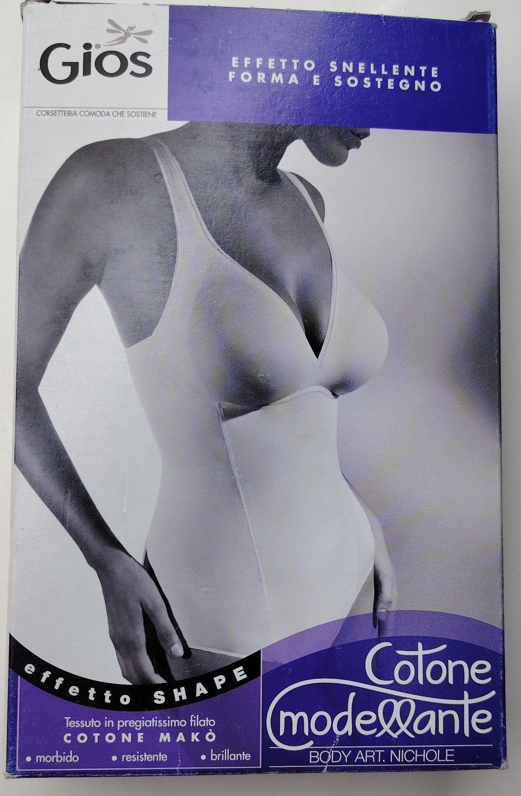 BODY MODELLANTE IN COTONE MAKO' - EFFETTO SHAPE - INTIMO