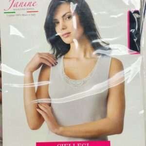 CANOTTA DONNA CON BORDINO IN RASO JANINE MAGLIERIA DONNA - INTIMO