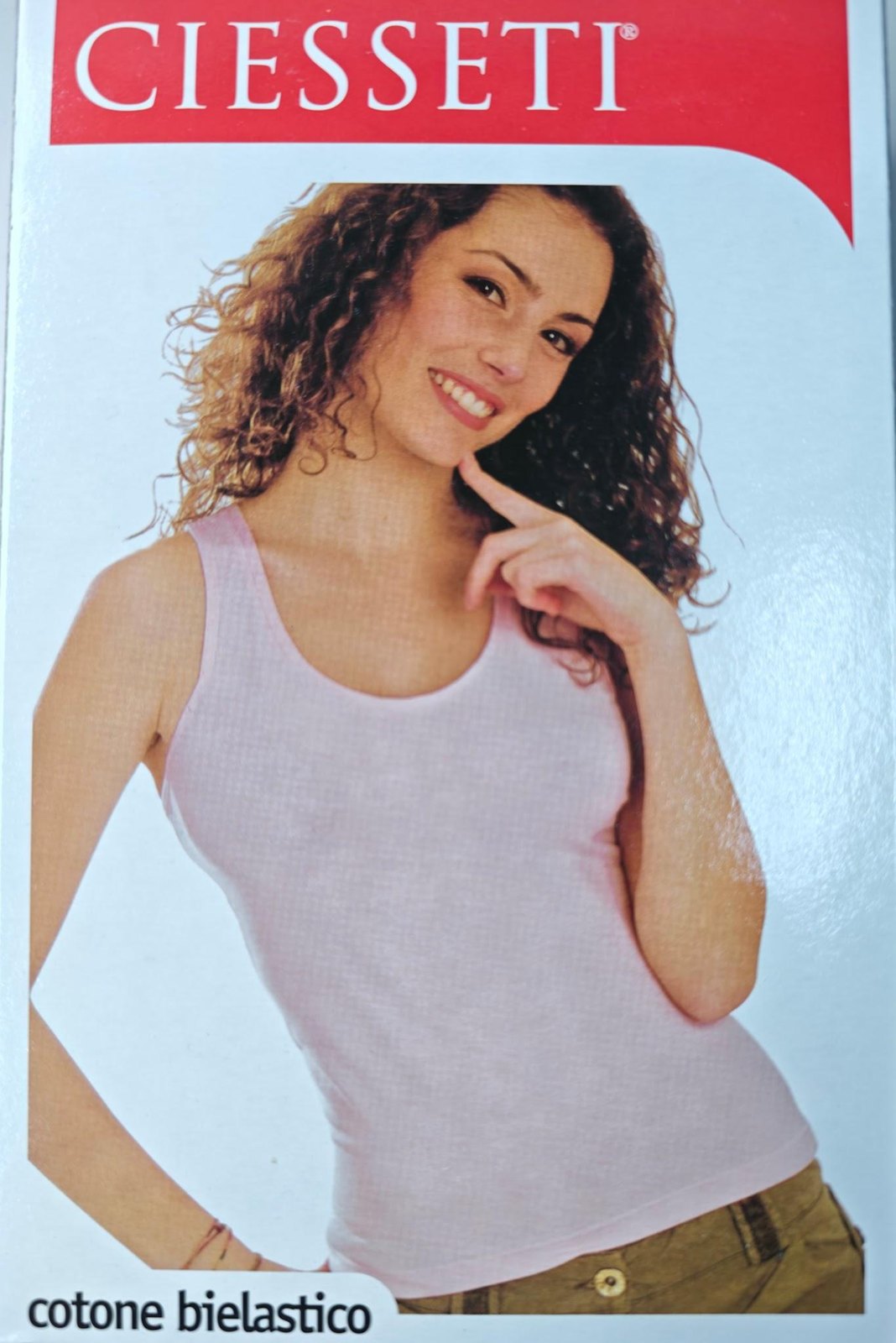 CANOTTA SPALLA LARGA 90 % COTONE - 10 % ELASTAM - INTIMO