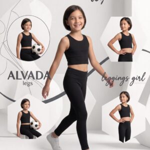 LEGGINS BAMBINA NERO BY ALVADA - BAMBINI
