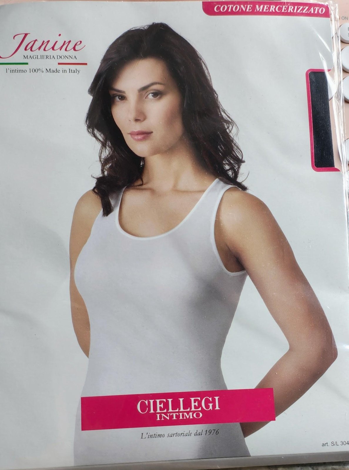 JANINE XANOTTA ON BORDINO IN RASO - INTIMO