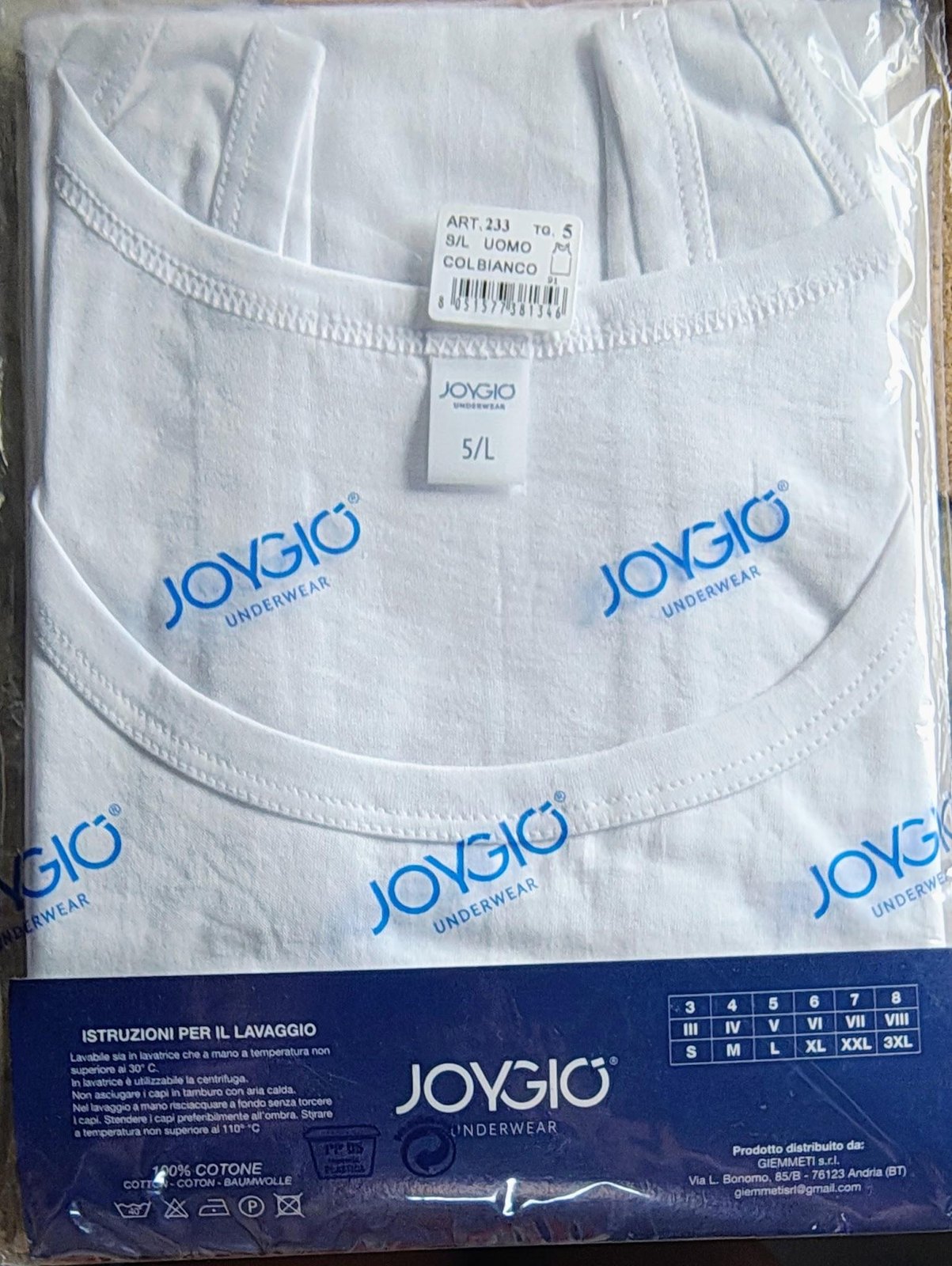JOYGIO COLOR BIANCO - INTIMO