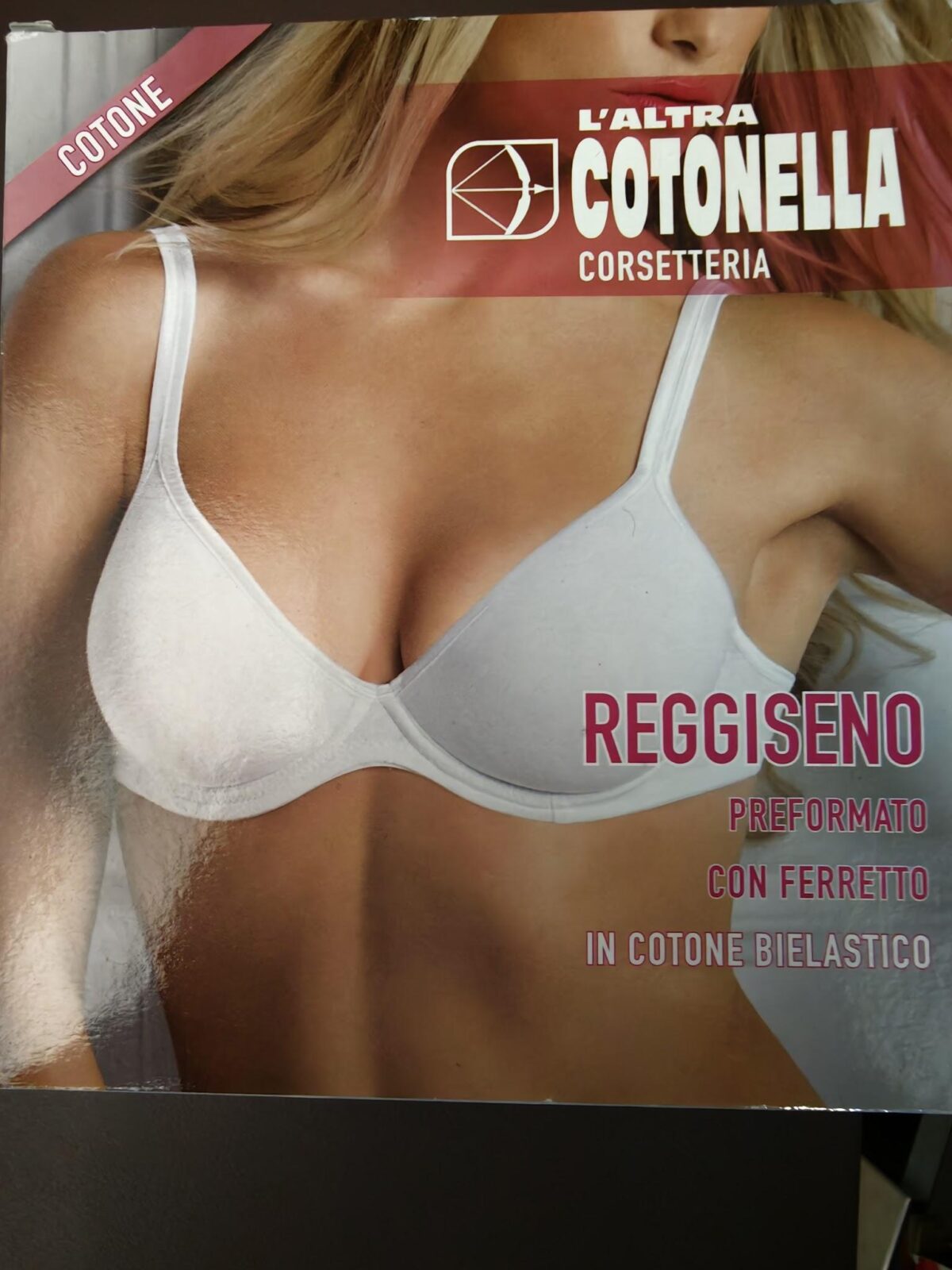 L'ALTRA COTONELLA CORSETTERIA REGGISENO PREFORMATO CON FERRETTO IN CTONE BIELASTICO - INTIMO