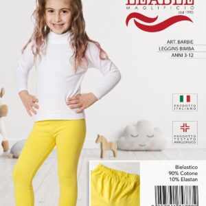 Leggings bambina LEABLE con elastico in vita, in cotone bielastico. Disponibile nei - FEMMINA