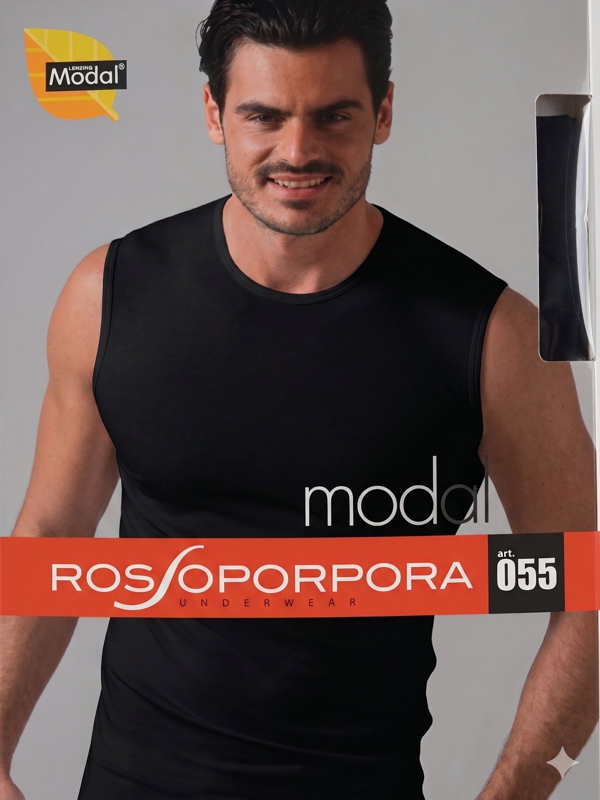 T-SHIRT C. TOND. SENZA MANICHE MODAL ROSSOPORPORA - T-SHIRT / MAGLIETTE