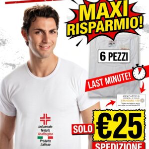 T-SHIRT UOMO LEABLE BIANCO 100 % COTONE MAKO' - T-SHIRT / MAGLIETTE