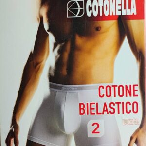 BOXER COTONELLA BIANCO --COTONE ELASTICO - INTIMO
