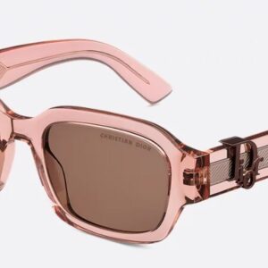 DIOR DiorOblique S2I 40F0 52 – Rosa Trasparente/Marrone - OCCHIALI DA SOLE