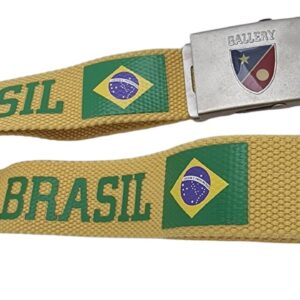Gallery Team Brasil Cintura Unisex 117 cm - Giallo/Verde - ACCESSORI