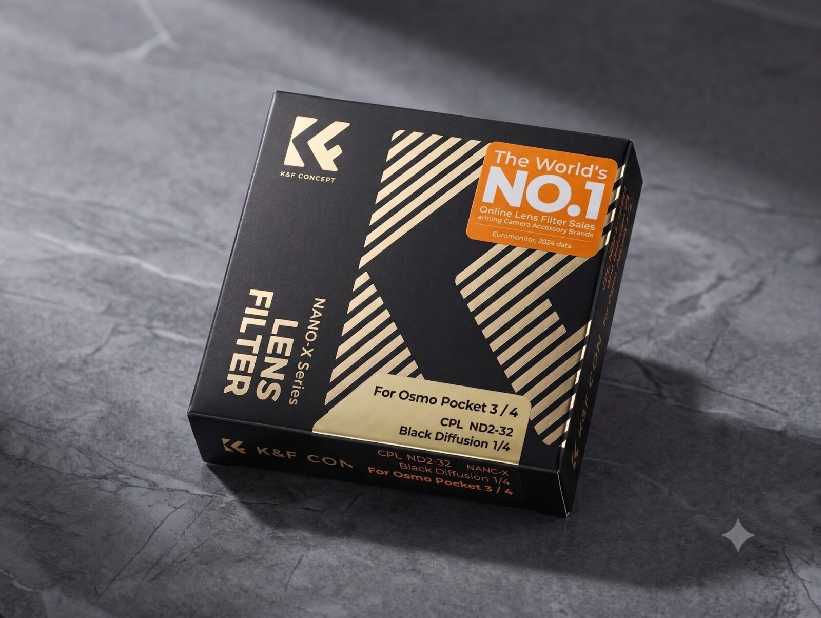 K&F Concept Kit Filtri Magnetici per DJI Osmo Pocket 3/4 - ND32 - Filtri