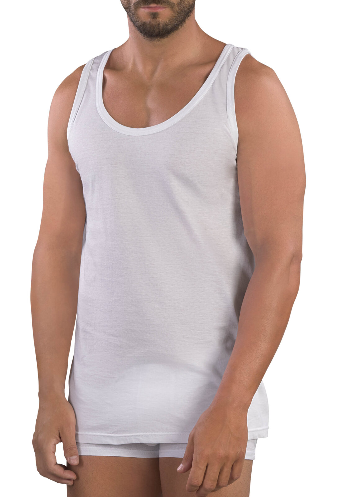 CANOTTA UOMO MABRAT 100 % PURO COTONE G. COLLO - INTIMO