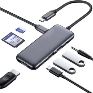 VAVA Hub USB-C Dual Type-C con HDMI 4K e Lettore Schede - Hub USB-C